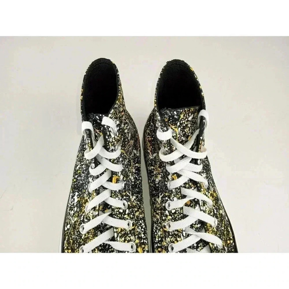 Converse Chuck Taylor All Star Unisex Shoes Black  Hi Paint Splatter Lace Up 11 - Picture 4 of 12